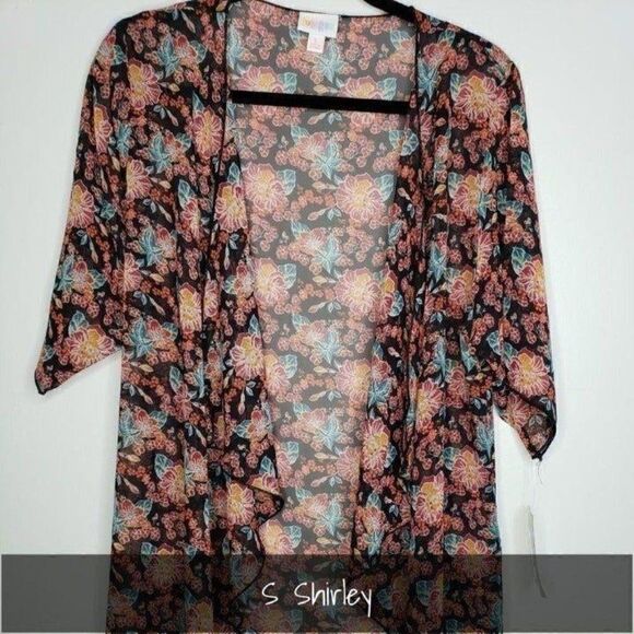 LuLaRoe Shirley Kimono Small Floral Cover Up NEW - Picture 1 of 2